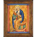 Icono de la Virgen sentada con el Niño Jesús de Jouques