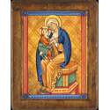 Icon of the sitted Virgin et the Child Jesus of Jouques