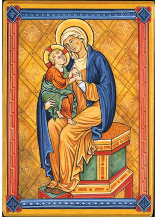 La Virgen María con el Niño Jesús (Montage plat)