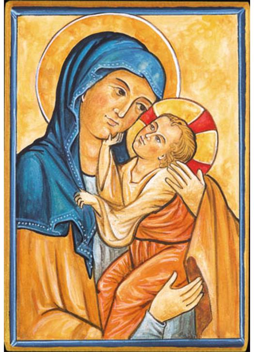 La Virgen María con el Niño Jesús (Montage plat)
