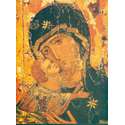 Icône de la Vierge de Vladimir (détail)