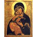 Icon of the Virgin of Vladimir (XXth)