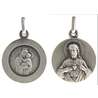 Médaille du Scapulaire du Mont-Carmel argentée - 18 mm