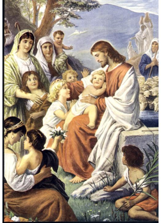 Jesús bendiciendo a los niños