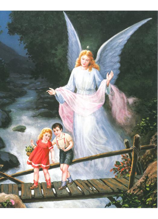 Mon Ange Gardien - Signet de communion avec illustration originale