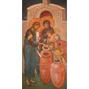 Icon of Wedding Feast of Cana (XIVe S)