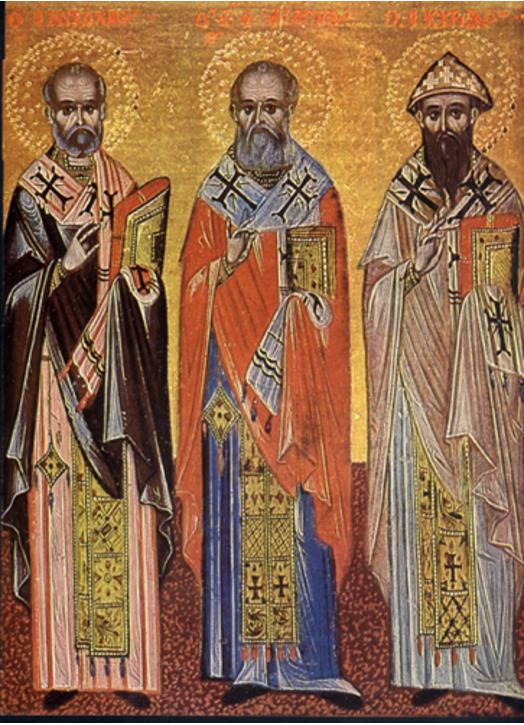 Saints Nicolas, Athanase et Cyrille