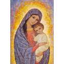 Icono de La Virgen de la Luz y el Niño Jesús