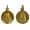 Scapular medal solid gold 18-carat - 16 mm