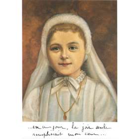 Saint Thérèse on her First Communion day (8 May 1884)
