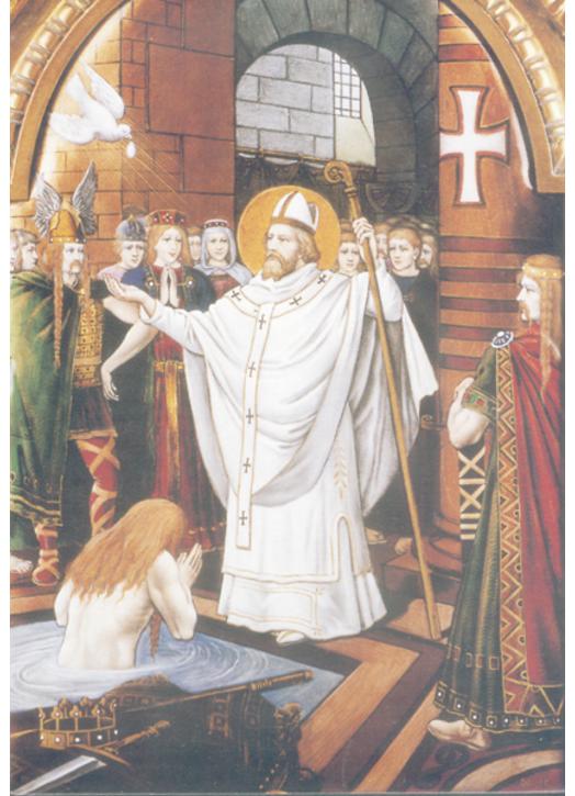 Saint Remi : le baptême de Clovis
