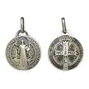 Saint Benedict medal sterling silver - 18 mm