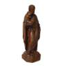 Statue de saint Joseph, ton bois 28 cm (Vue du profil droit en biais)