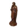 Statue de saint Joseph, ton bois 28 cm (Vue du profil gauche en biais)