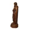 Statue de saint Joseph, ton bois 28 cm (Vue du profil gauche)