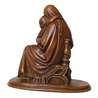 Statue de la Vierge assise, 20 cm (Vue de dos)