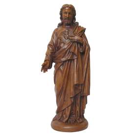 Statue du Sacré-Coeur de Jésus, 45 cm (Vue de face)
