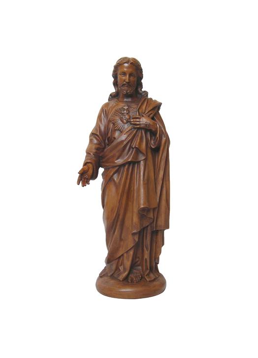 Statue du Sacré-Coeur de Jésus, 45 cm (Vue de face)