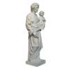 Saint Joseph, 60 cm, Rebuilt marble (Vue du profil droit en biais)