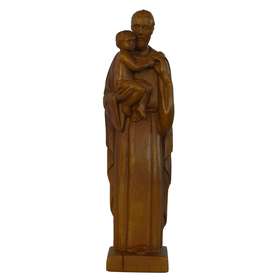 Vente Statue de saint Joseph, bois clair 20 cm (Vue de face)
