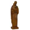 Statue de saint Joseph, bois clair 20 cm (Vue du profil droit en biais)