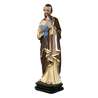 Statue de saint Joseph, polychrome 40 cm (Vue du profil gauche en biais)