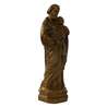 Statue de saint Joseph, bois clair 15 cm (Vue en biais du profil droit)