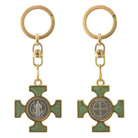 PORTE-CLES GOUVERNAIL EN METAL AVEC BOUSSOLE :: Certitude