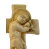 El Niño Jesús acostado sobre la cruz (patinado), 12,3 cm  (Gros plan)