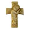 Enfant-Jésus sur croix (patiné), 12,3 cm (Vue de face)