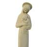 Statue de la Vierge Mère auréolée en ton pierre, 20 cm (Vue de face rapprochée)