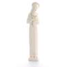 Statue de la Vierge Mère auréolée en ton pierre, 20 cm (Vue de face)