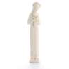 Statue of the Virgin haloed Mother, color hones, 20 cm (Vue de face)