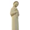 Statue de la Vierge Mère auréolée en ton pierre, 20 cm (Vue rapprochée de biais)