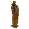 Statue de saint Joseph, bois clair 20 cm (Vue de biais)
