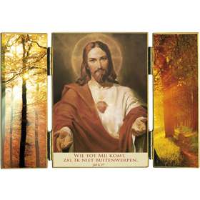 The Sacred Heart and light of autumn