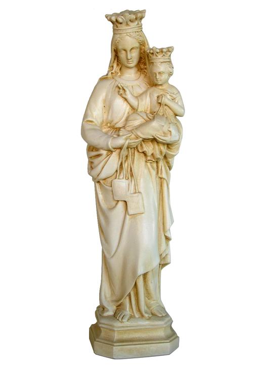 Statue de Notre-Dame du Mont-Carmel, 34 cm (Vue de face)