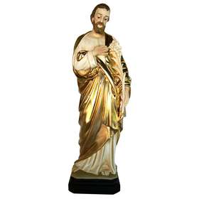 Statue de saint Joseph au lys, 32 cm (Vue de face)