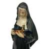 Statue de sainte Rita de Cascia, 15 cm (Gros plan de la vue de biais)