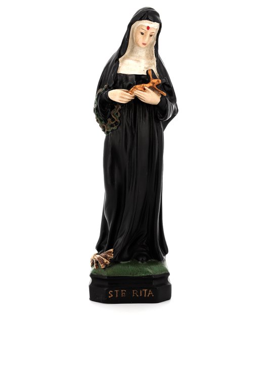 Statue de sainte Rita de Cascia, 15 cm (Vue de face)