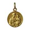 Médaille de saint Joseph or massif 18 carats - 16 mm