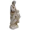 Statue de saint Joseph avec Jésus à ses pieds, 30 cm (Vue du profil droit en biais)