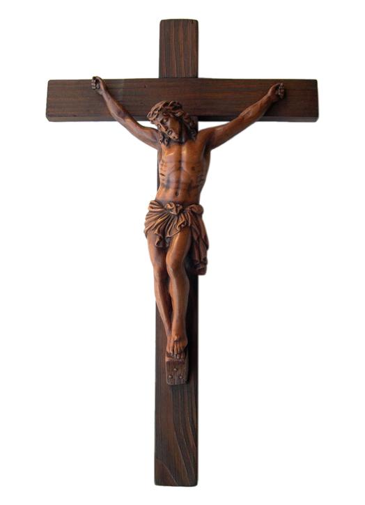 Crucifix mural, 38 cm (Vue de face)