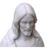 El Sagrado Corazón, mármol reconstituido, 37 cm (Vue de face du visage)