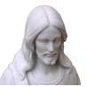 Sacred Heart, reconstituted marble, 37 cm (Vue de face du visage)