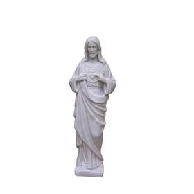 El Sagrado Corazón, mármol reconstituido, 37 cm (Vue de face)