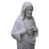 Sacred Heart, reconstituted marble, 37 cm (Vue du buste en biais)