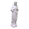 Statue du Sacré-Coeur en marbre reconstitué, 37 cm (Vue du profil droit en biais)