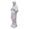 Statue du Sacré-Coeur en marbre reconstitué, 37 cm (Vue du profil gauche en biais)