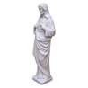 Sacred Heart, reconstituted marble, 37 cm (Vue du profil gauche en biais)